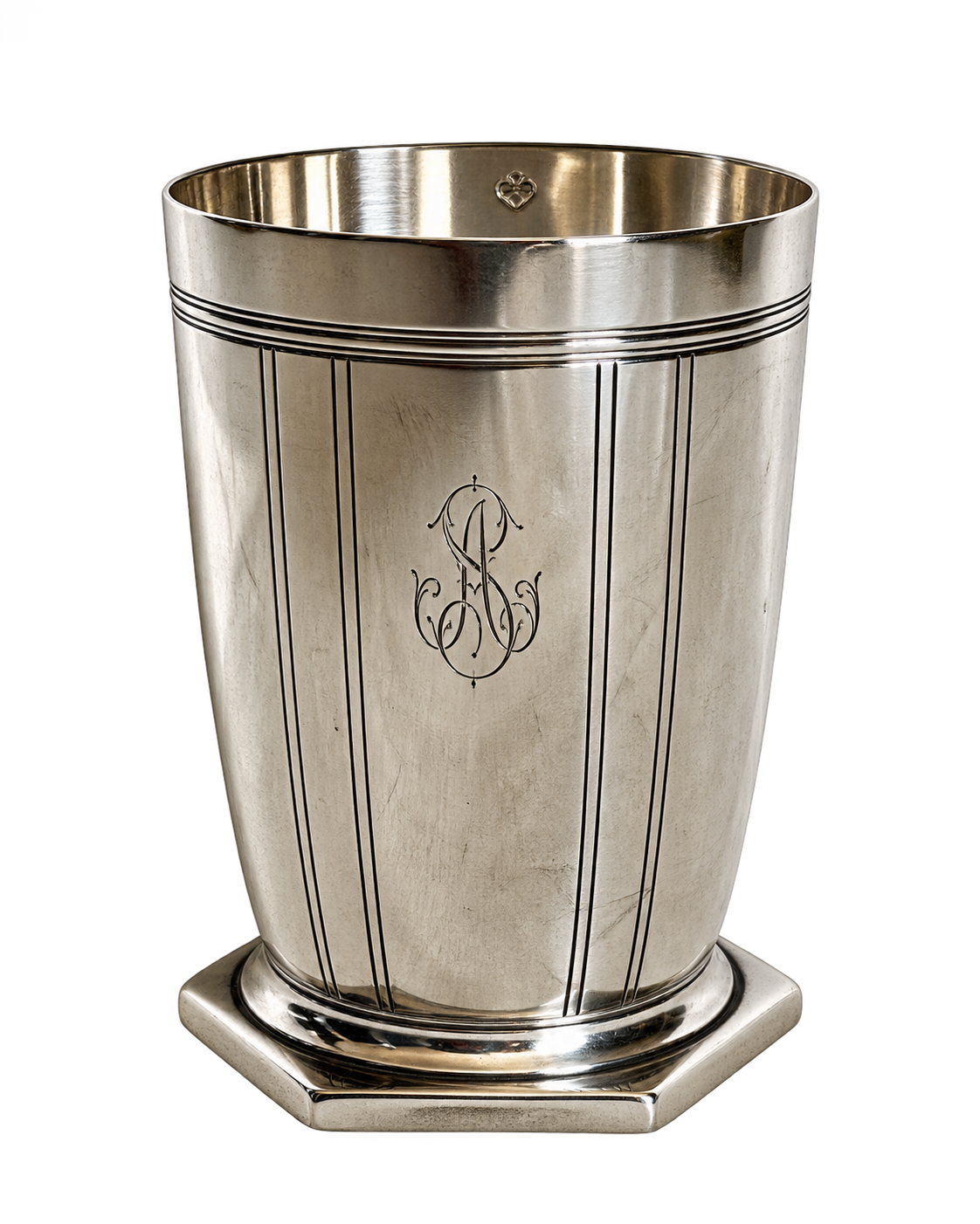 1930 art deco sterling silver beake