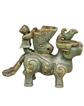 carved stone mythical beast sculpture